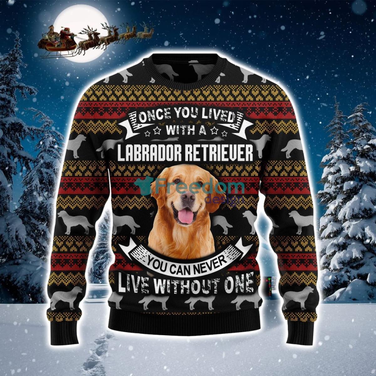 Labrador Retriever Ugly Christmas Sweater Product Photo 1