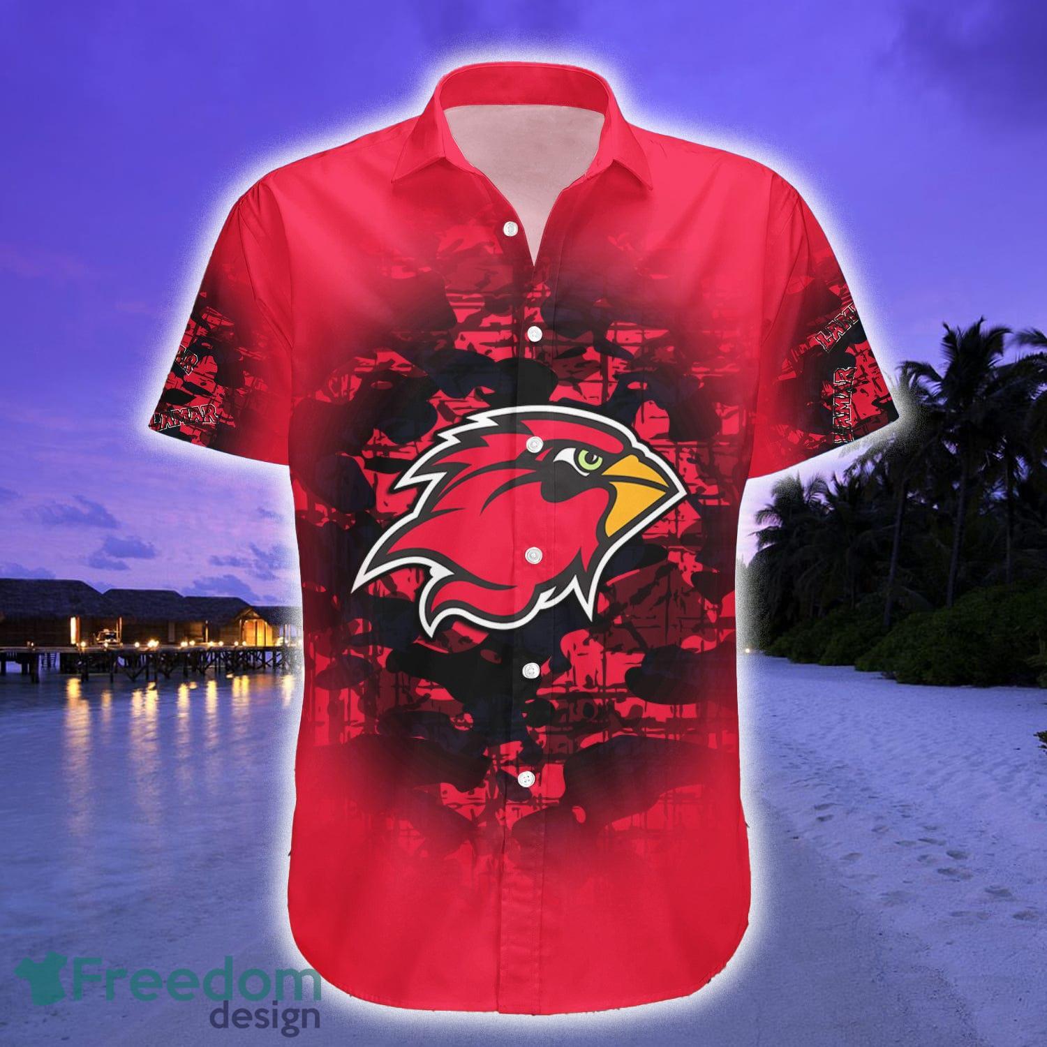 NCAA Lamar Cardinals Hawaiian Shirt For Men Women - T-shirts Low Price