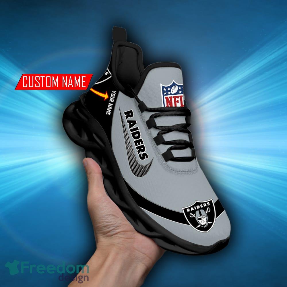 Las Vegas Raiders Sport Team Custom Name Max Soul Sneaker Shoes