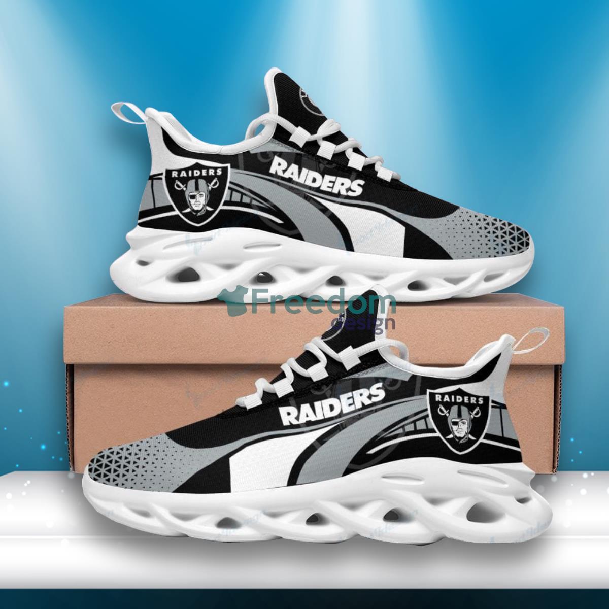 Las Vegas Raiders Max Soul Shoes New Design Impressive Gift For Fans Product Photo 1