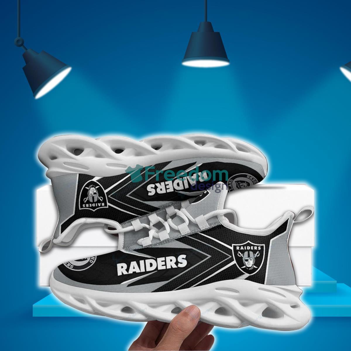 Las Vegas Raiders Max Soul Shoes Trending Sneakers For Fans Product Photo 2