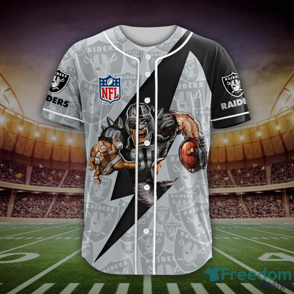 Polynesian Gray Las Vegas Raiders Baseball Jersey Gift For NFL Fans