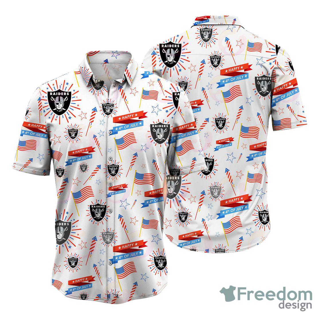 Las Vegas Raiders Hawaiian Shirt NFL Football Custom Name For Men Women  Gift For Football Fans - Freedomdesign