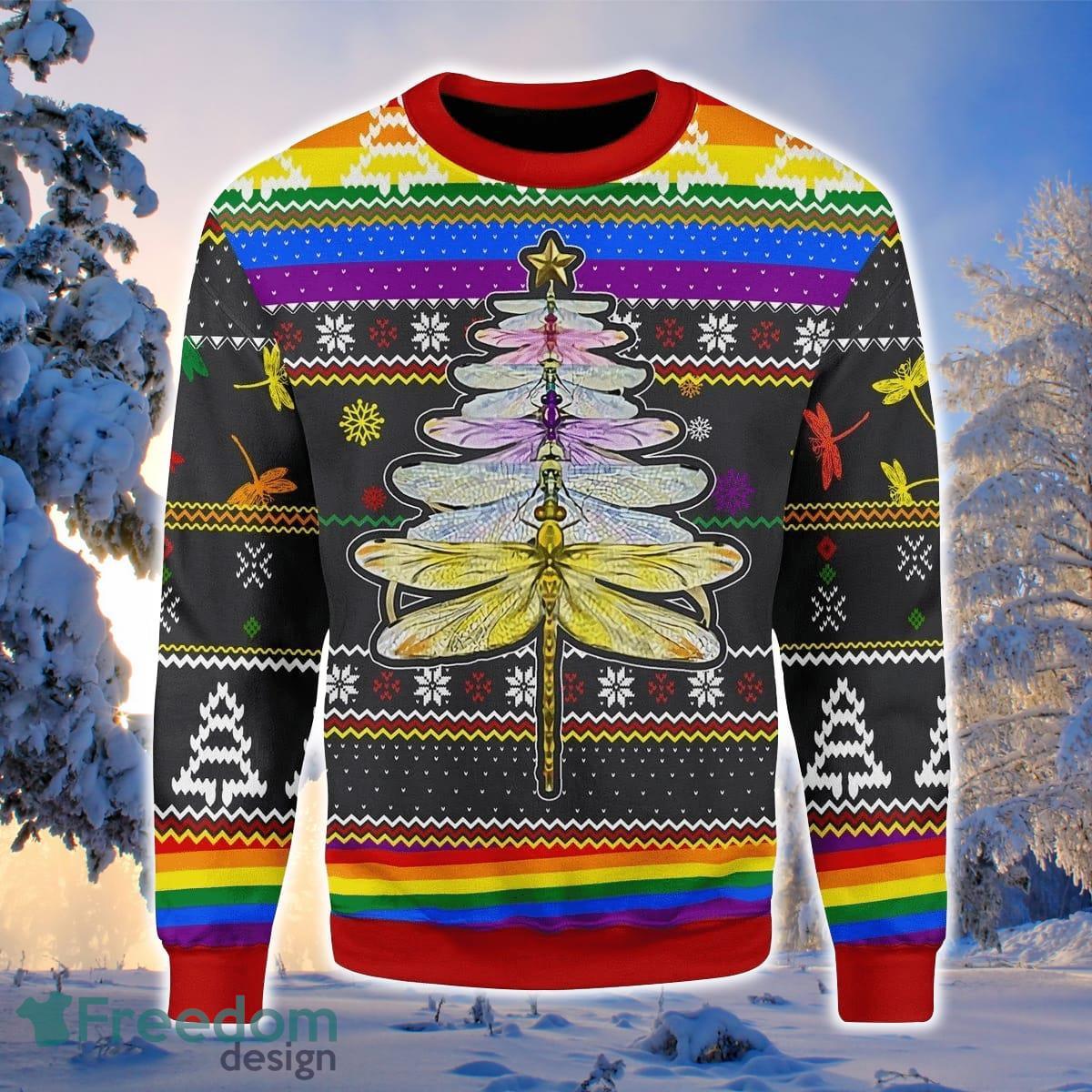 LGBT Dragon 3D Sweater Ugly Christmas Sweater For Men Women Product Photo 1