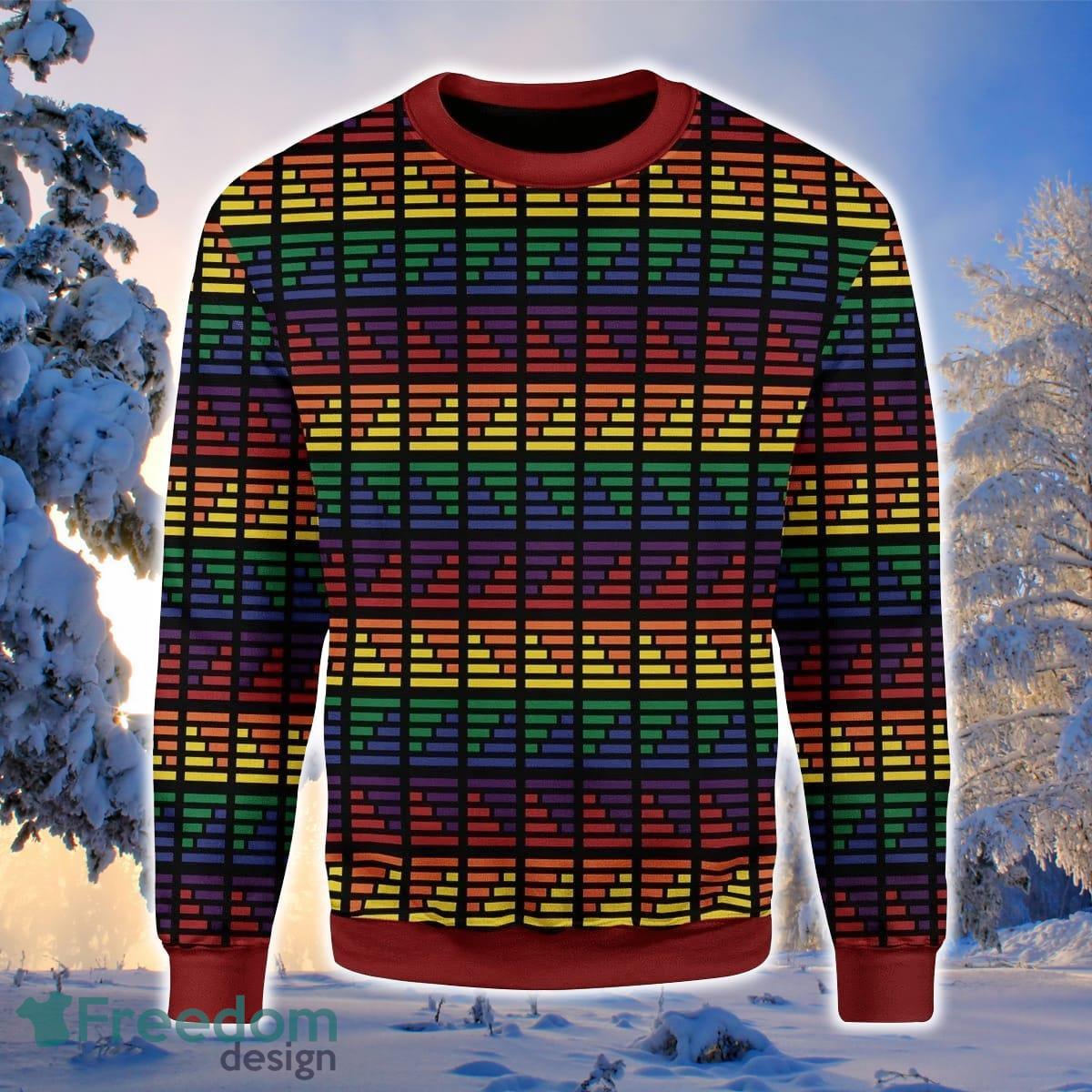 LGBT Flag 3D Sweater Ugly Christmas Sweater For Men Women Product Photo 1