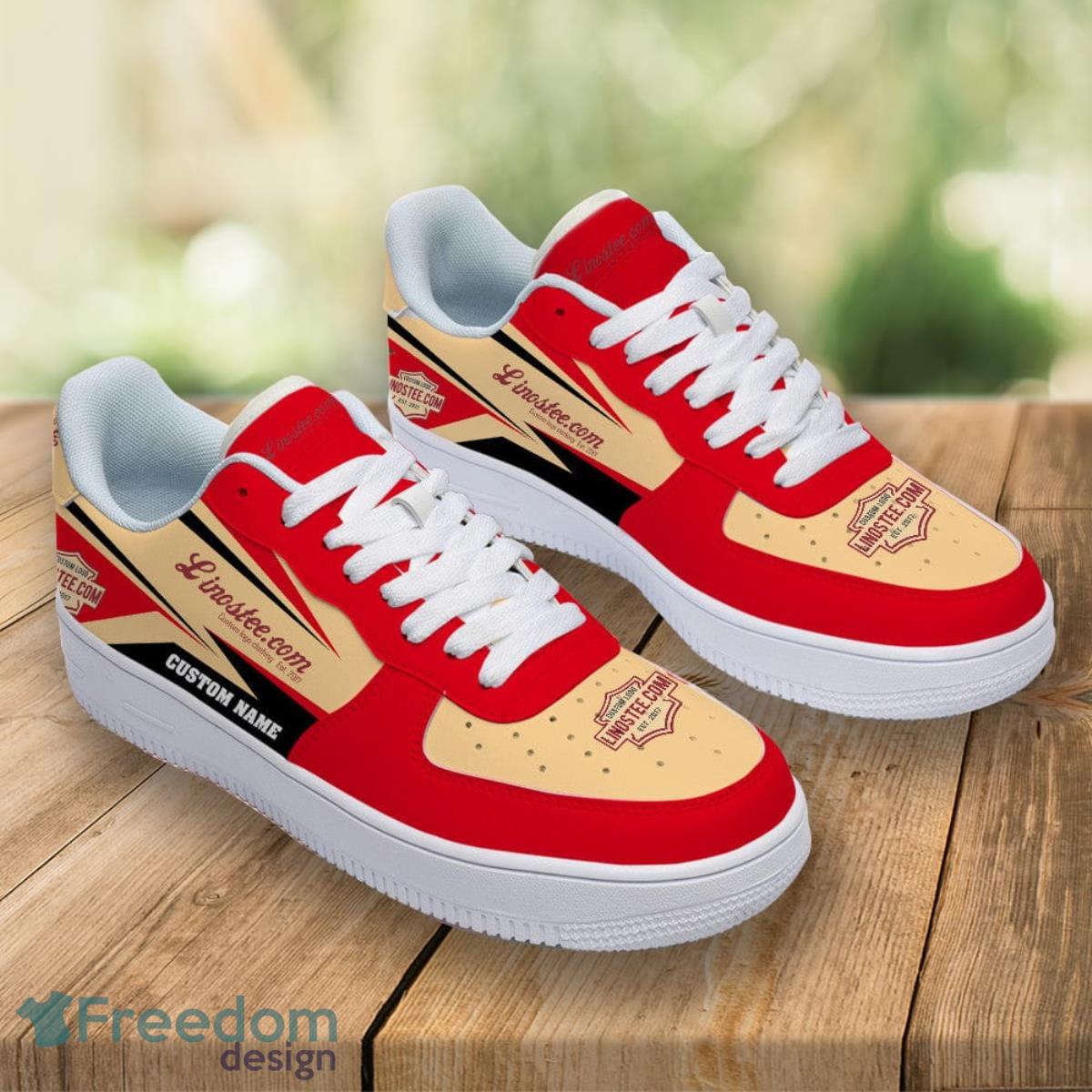 Linostee Custom Name Air Force Shoes Sport Sneakers For Men Women Product Photo 2