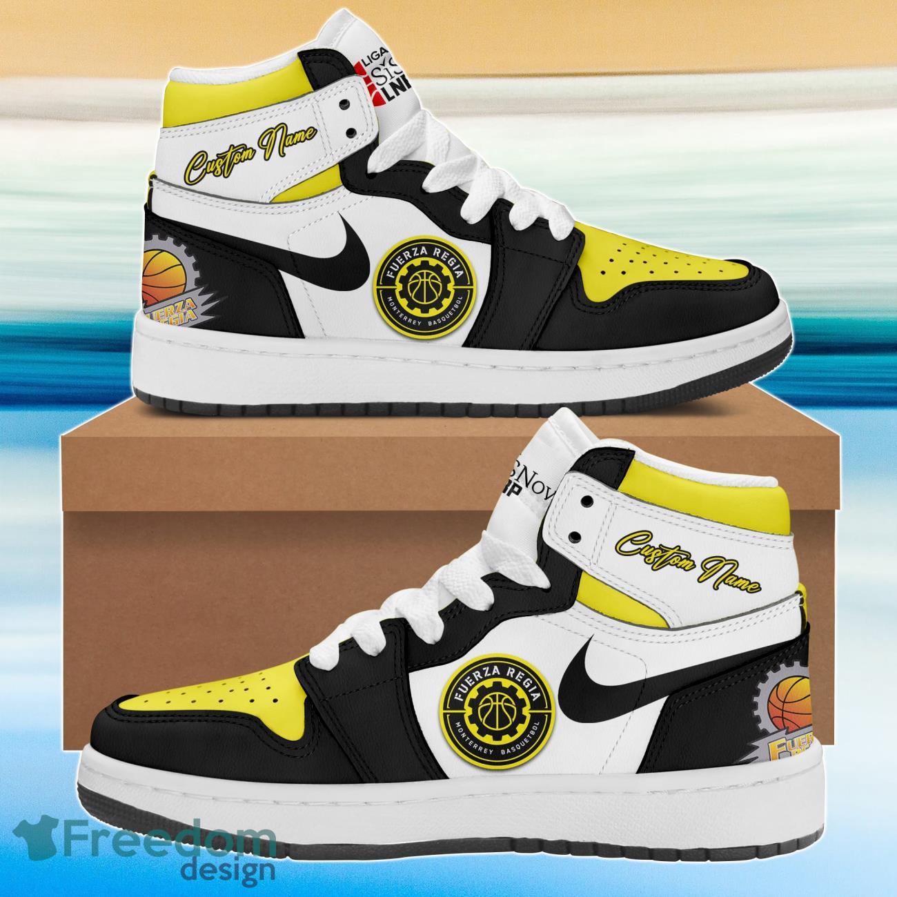 LNBP Fuerza Regia Air Jordan Hightop Custom Name For Fans Product Photo 1