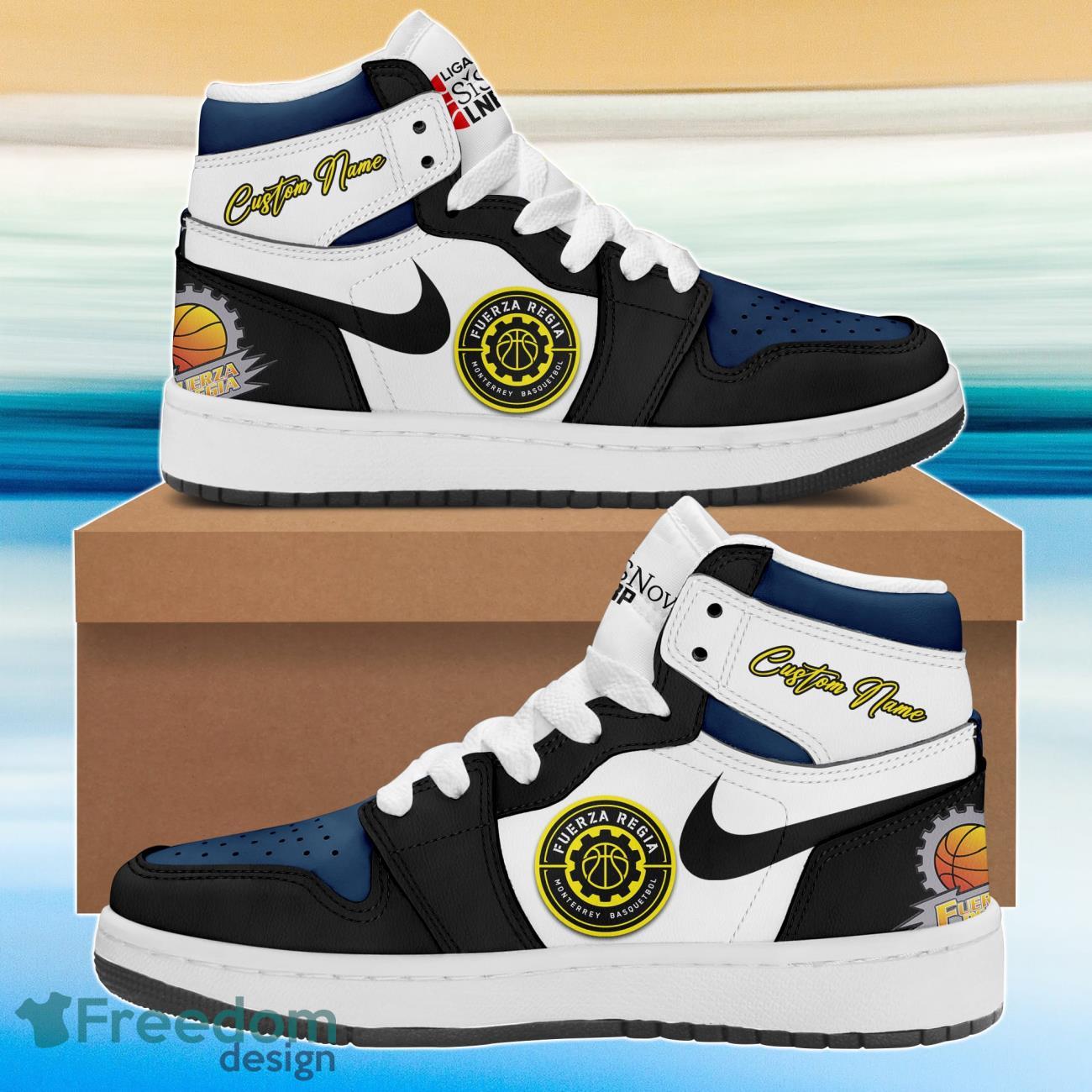 LNBP Fuerza Regia Air Jordan Hightop Custom Name Product Photo 1