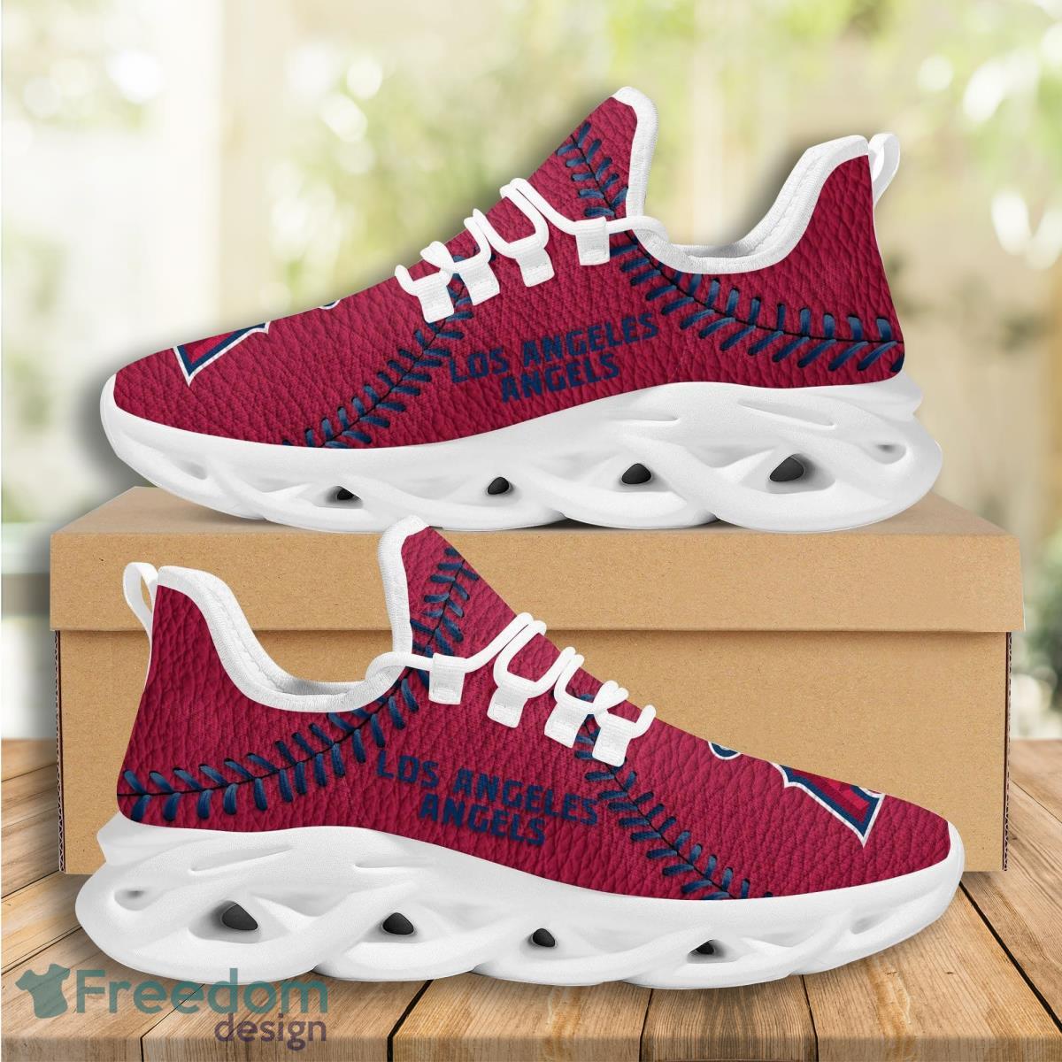 Los Angeles Angels Logo Seam Pattern 3D Max Soul Sneaker Product Photo 1