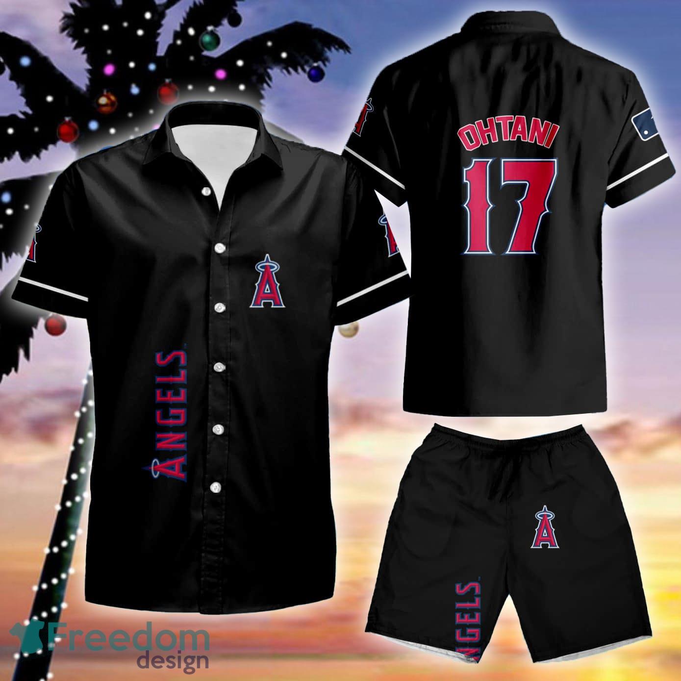 LIMITED] Los Angeles Angels MLB-Summer Hawaiian Shirt And Shorts