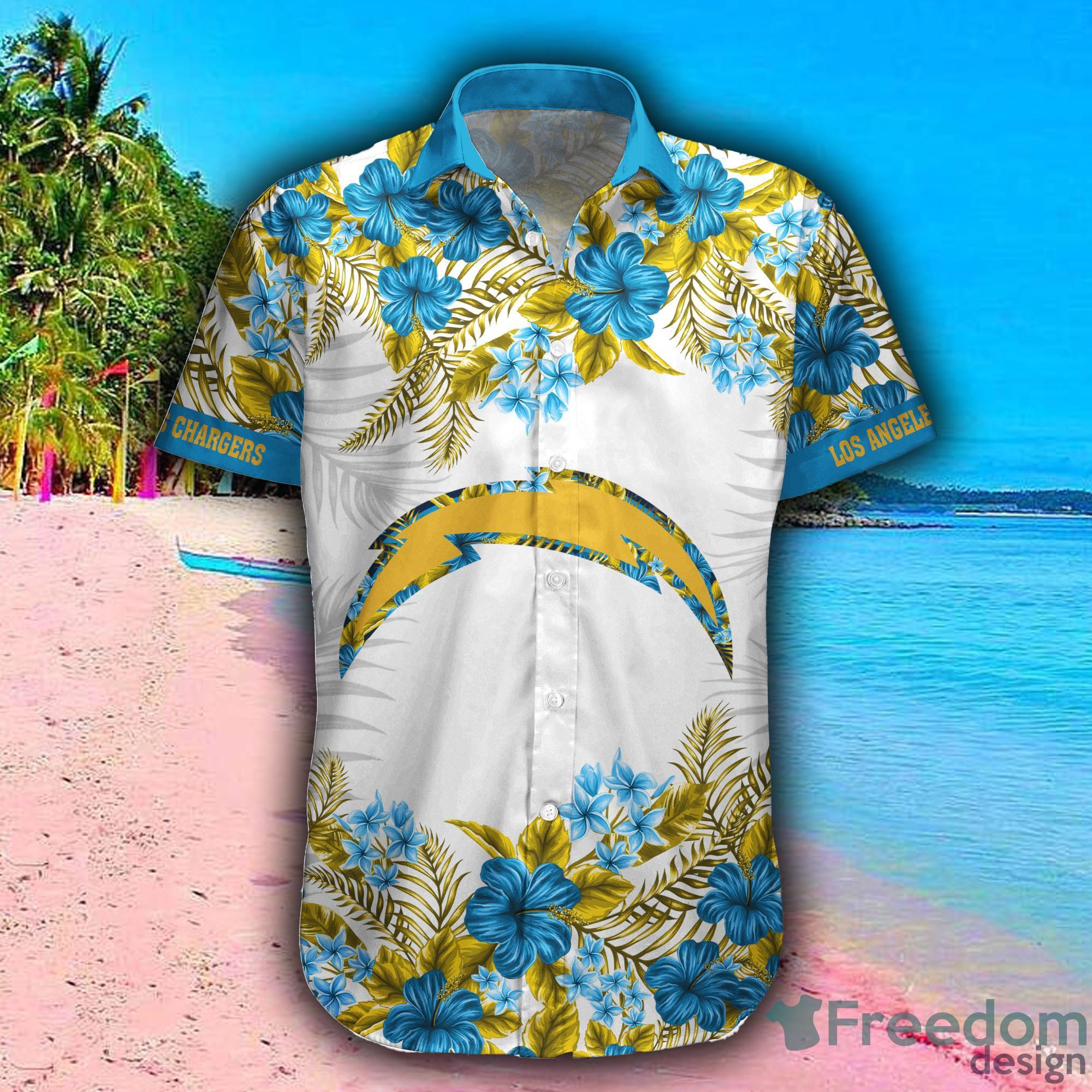 Los Angeles Chargers NFL Logo Combo Hawaiian Shirt And Short Summer For Men  Women - Freedomdesign