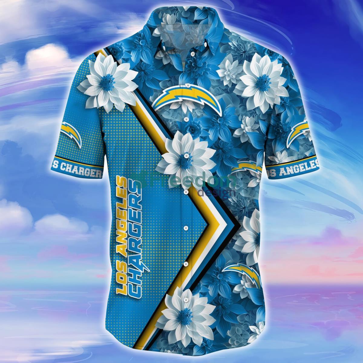 Los Angeles Chargers Trending Hawaiian Shirt Gift For Fans Product Photo 2