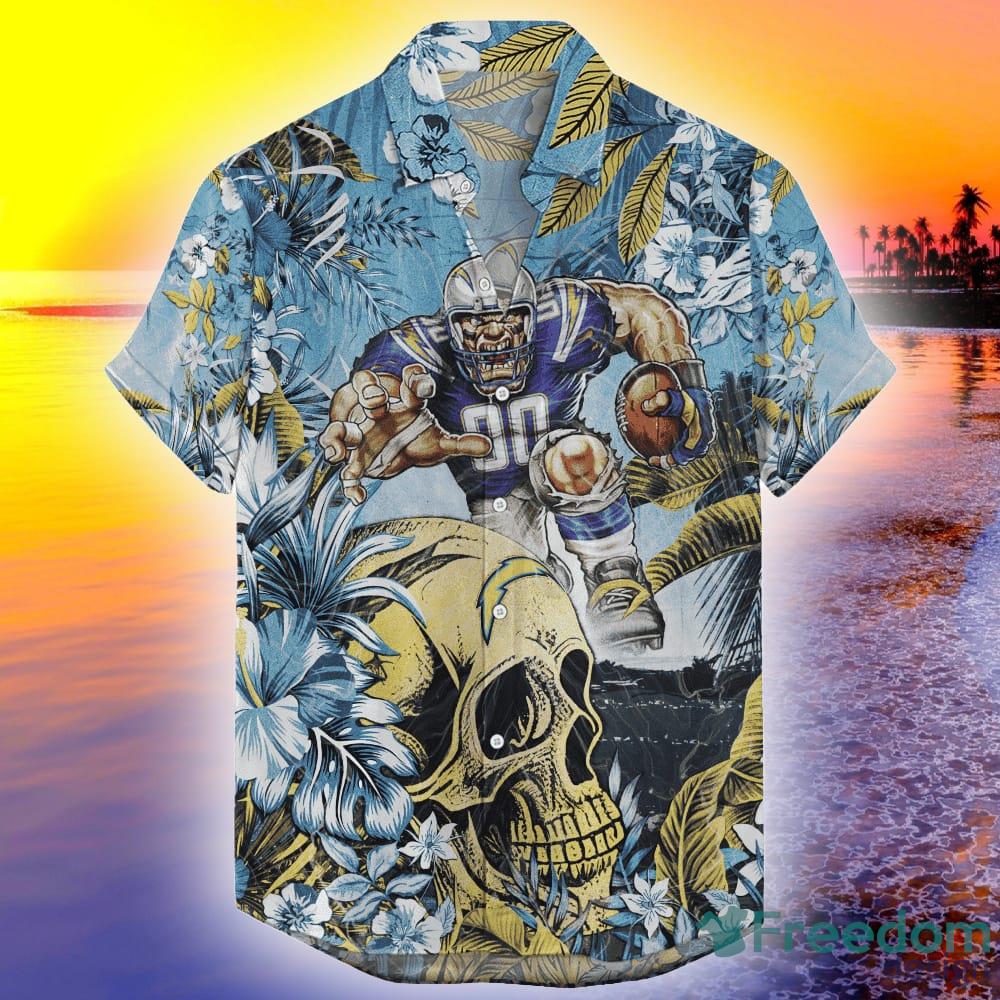 Los Angeles Chargers Shirt 3D Hand Skull For Men And Women - Freedomdesign