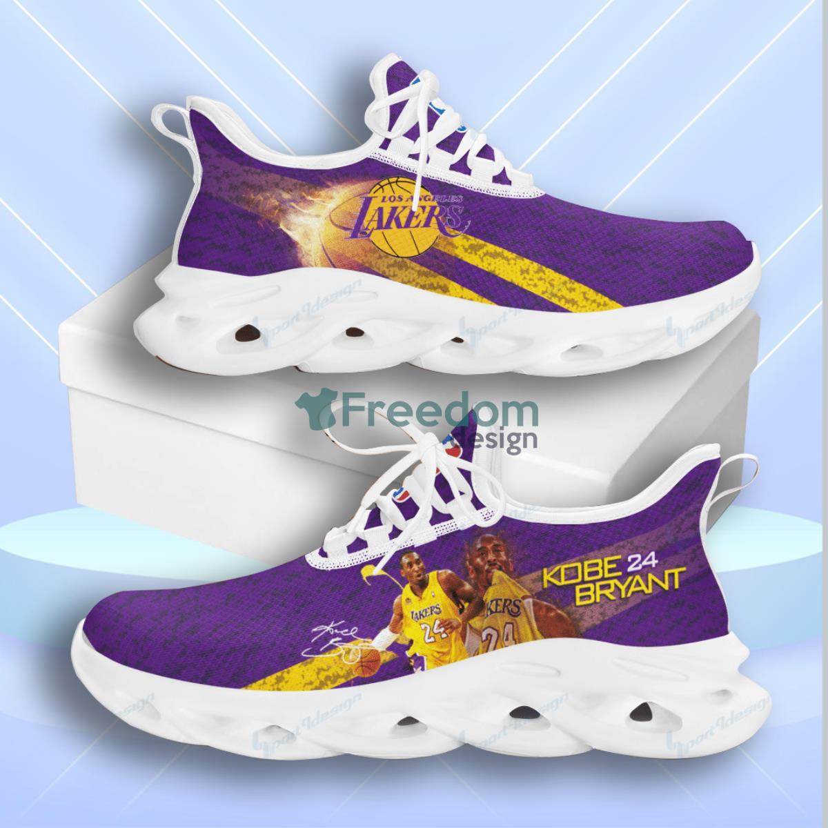 Los Angeles Lakers Kobe Max Soul Shoes Hot Sneakers For Fans Product Photo 1