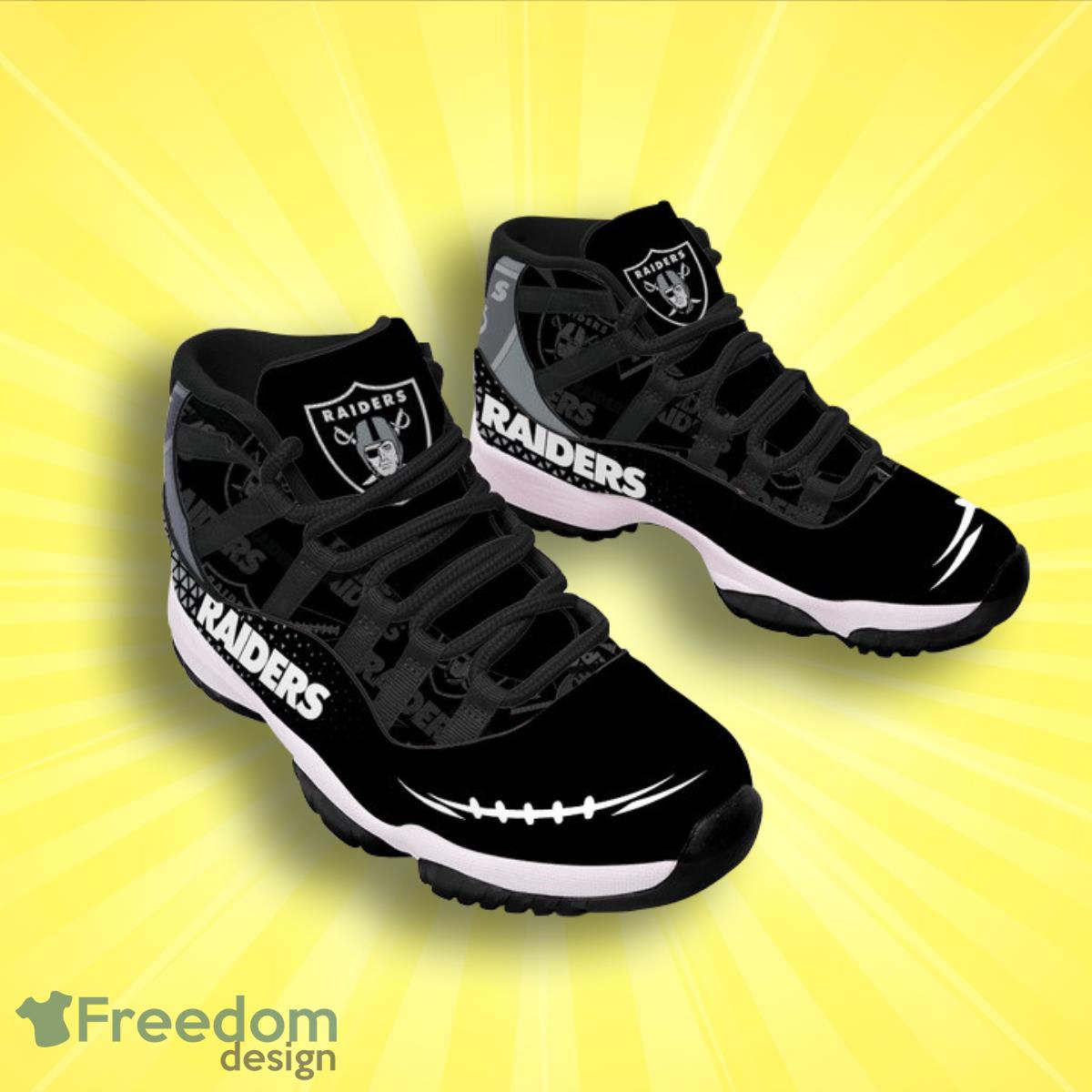 Los Angeles Raiders Football Team Air Jordan 11 Best Sneakers For Men Women Fans Product Photo 2