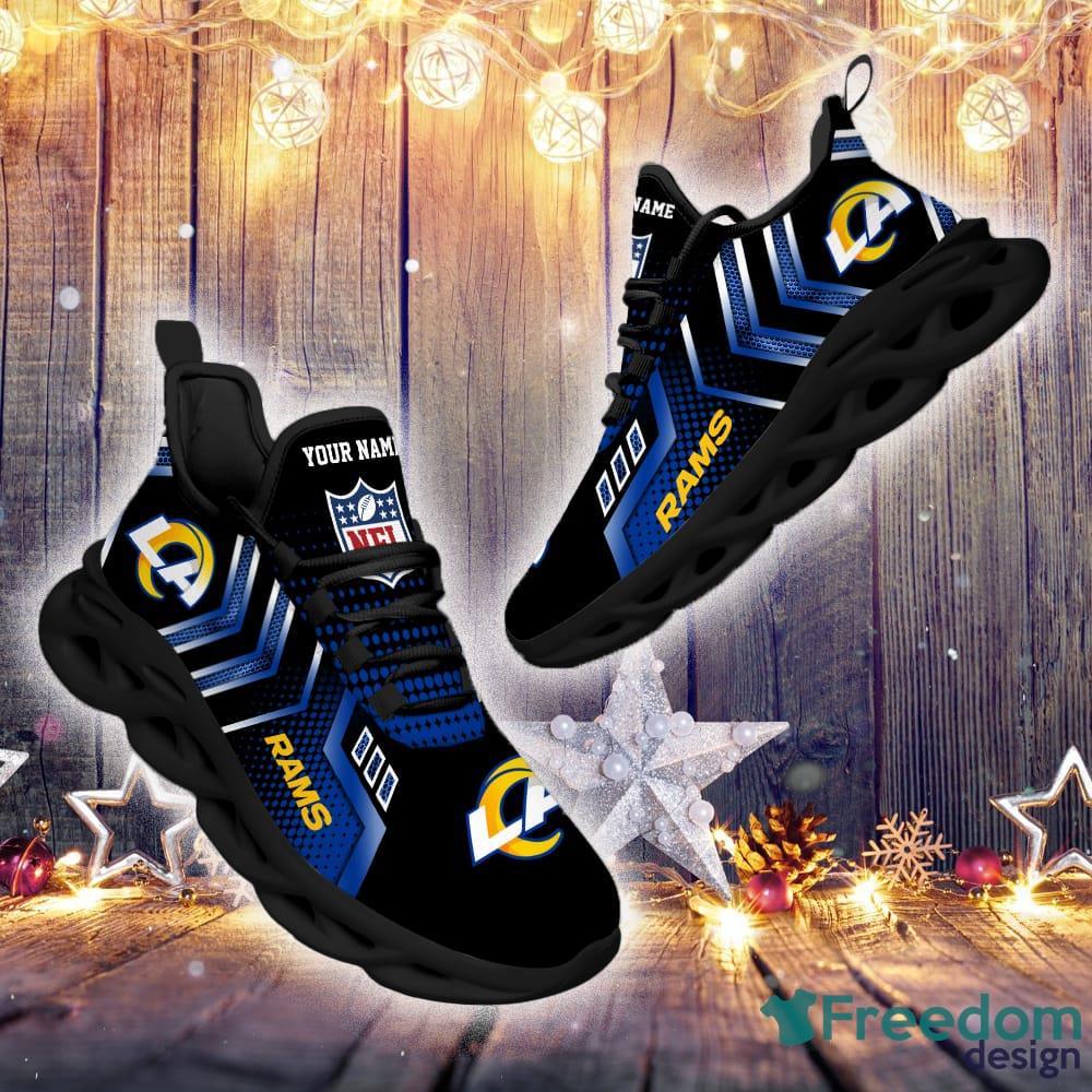 Los Angeles Rams NFL Custom Name Unique Max Soul Shoes Gift For