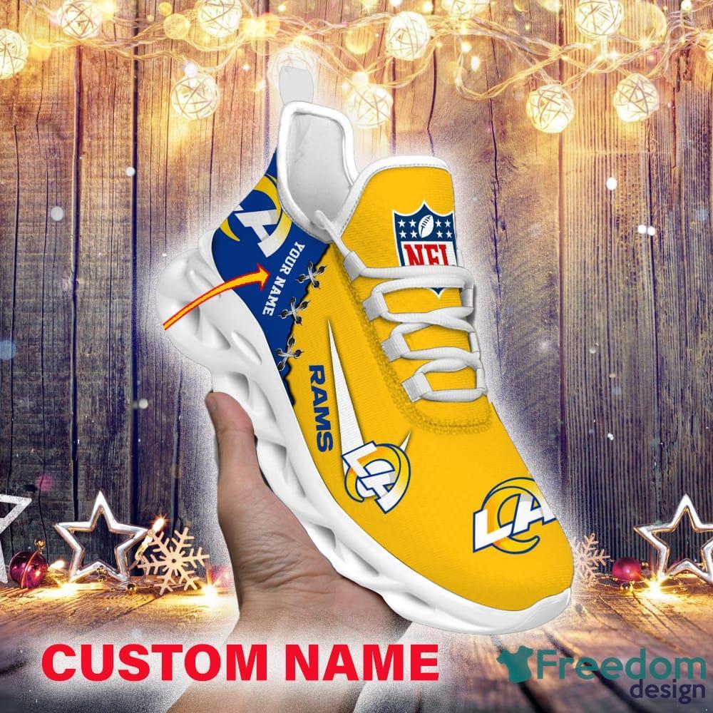 Los Angeles Rams Max Soul Sneakers Custom Name Running Shoes For