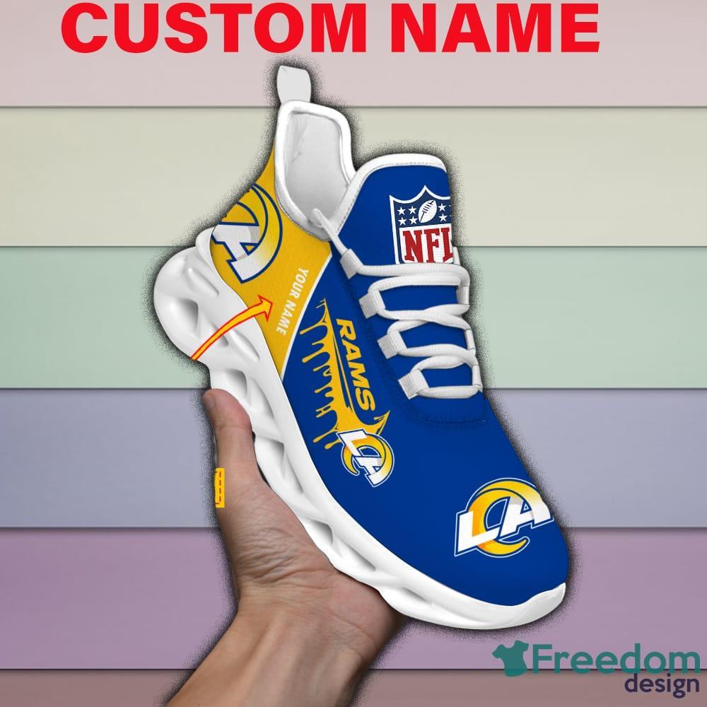 Los Angeles Rams Best Gift For NFL Fans Max Soul Shoes Custom Name