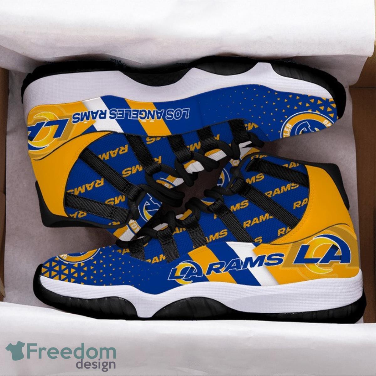 Los Angeles Rams Football Team Air Jordan 11 Best Sneakers For Men Women Fans Product Photo 2