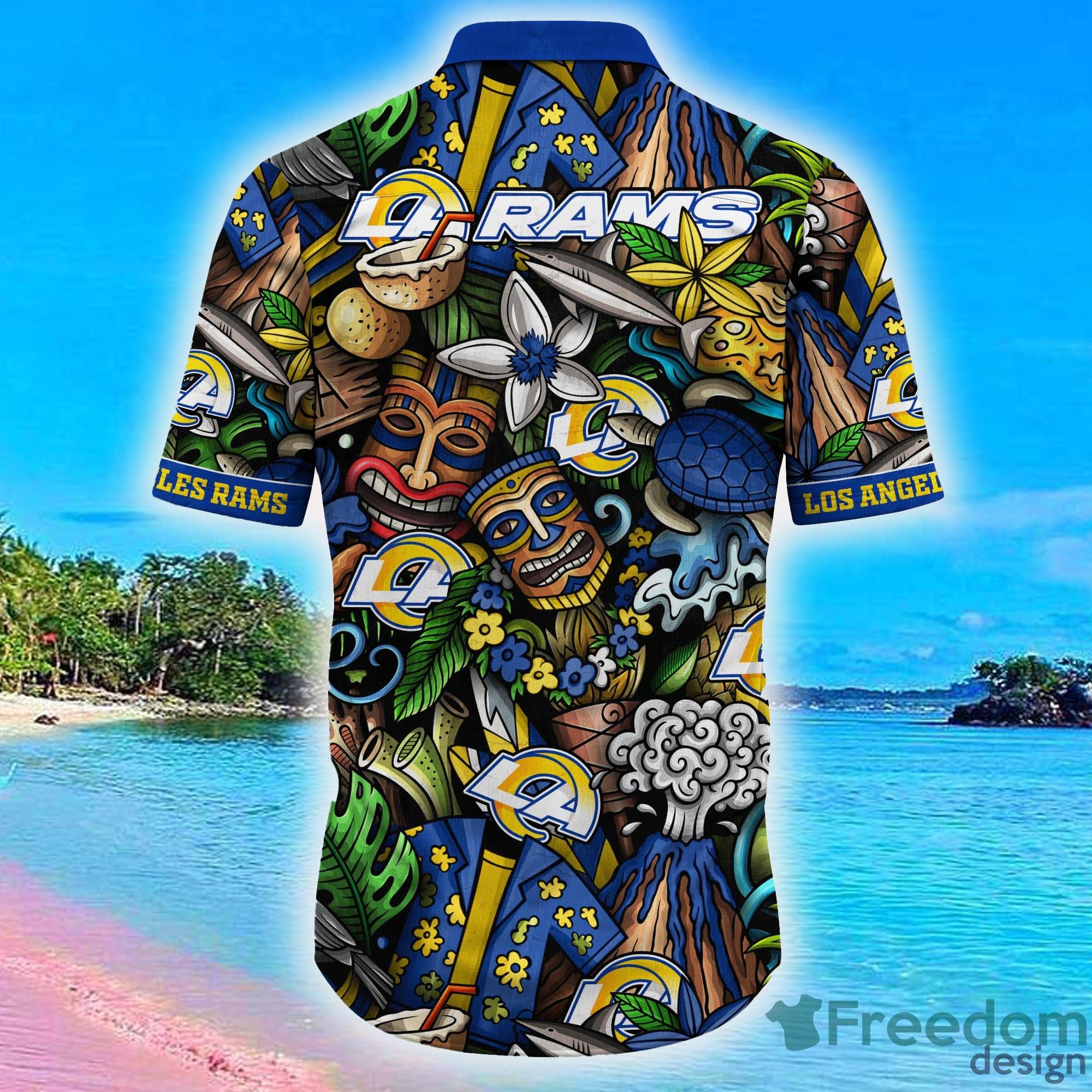 Los Angeles Rams NFL Football Custom Name Hawaiian Shirt For Men Women Gift  For Real Fans - Freedomdesign