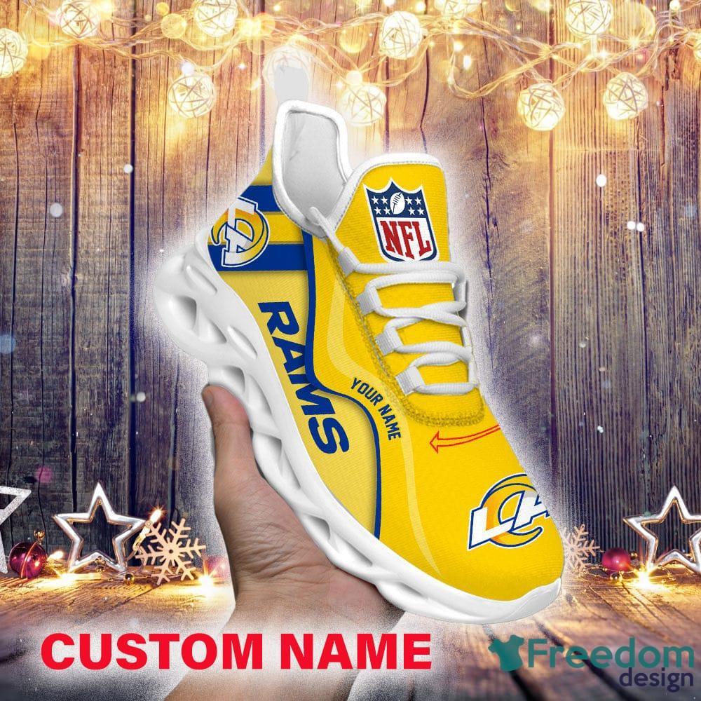 Los Angeles Rams NFL Custom Name Unique Max Soul Shoes Gift For