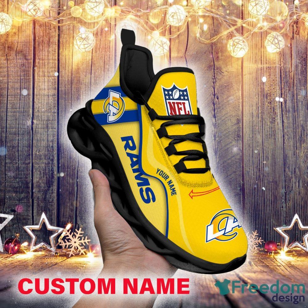 Los Angeles Rams NFL Custom Name Unique Max Soul Shoes Gift For