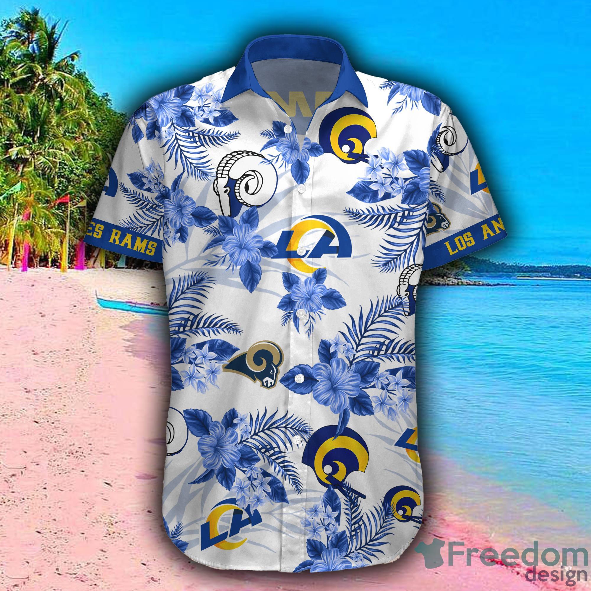 Los Angeles Rams NFL Hawaiian Shirt Custom Seaside Aloha Shirt