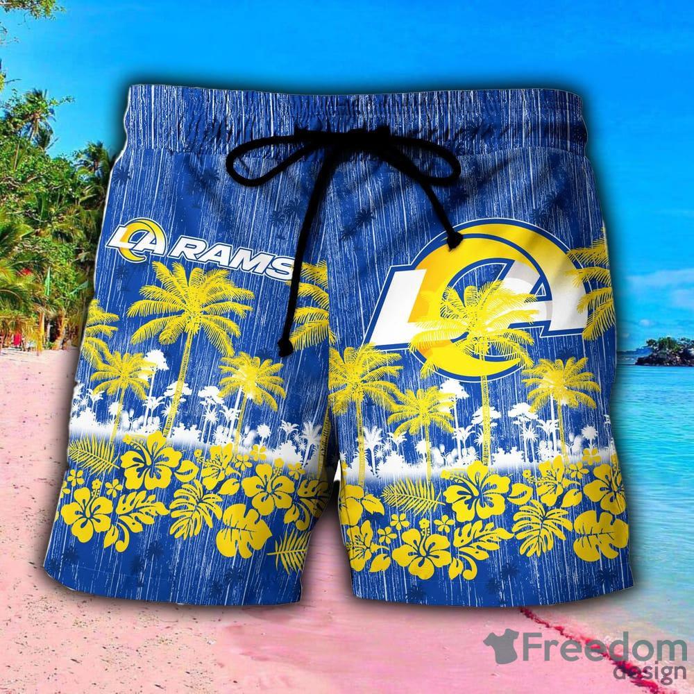Los Angeles Rams NFL Style 9 Summer 3D Hawaiian Shirt And Shorts