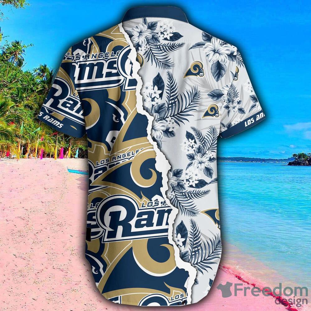 Los Angeles Rams NFL Summer 3D Hawaiian Shirt And Shorts For Men