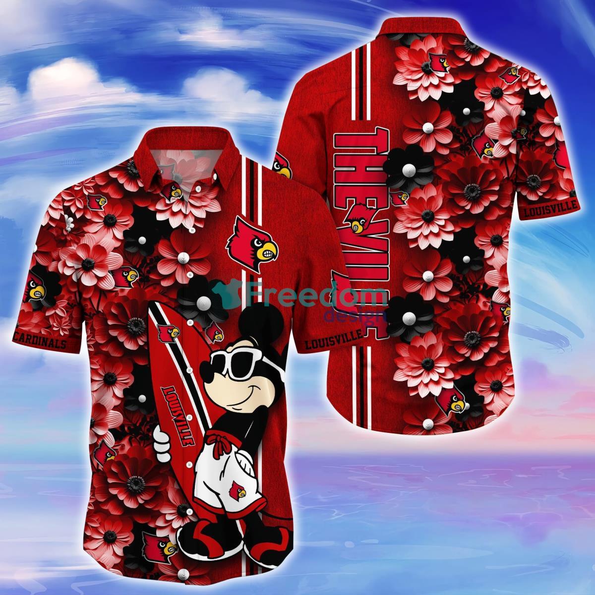 Louisville Cardinals Best Ugly Christmas 3D Hawaiian Shirt Printed Fans  Gift For Family Holidays - Limotees