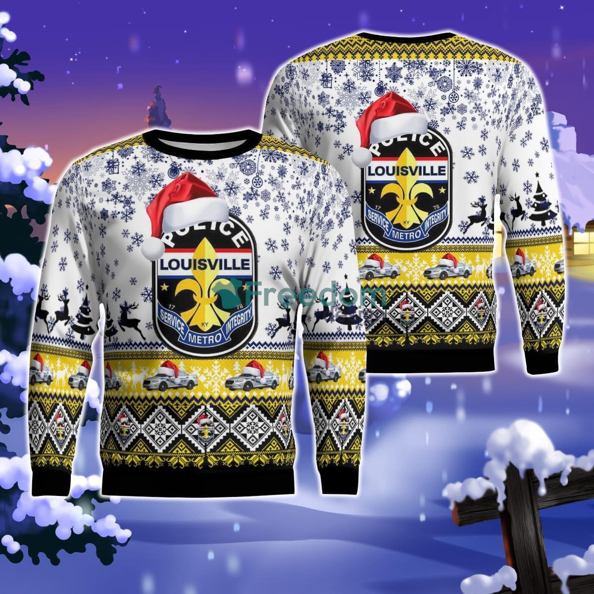 Louisville Metro Police Department Christmas AOP Ugly Sweater For Men Women Product Photo 1