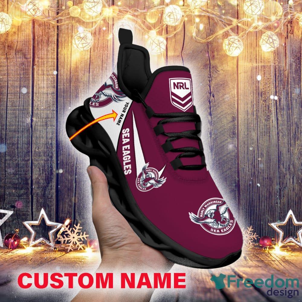 NRL Manly Warringah Sea Eagles Custom Name & Number Ugly Christmas