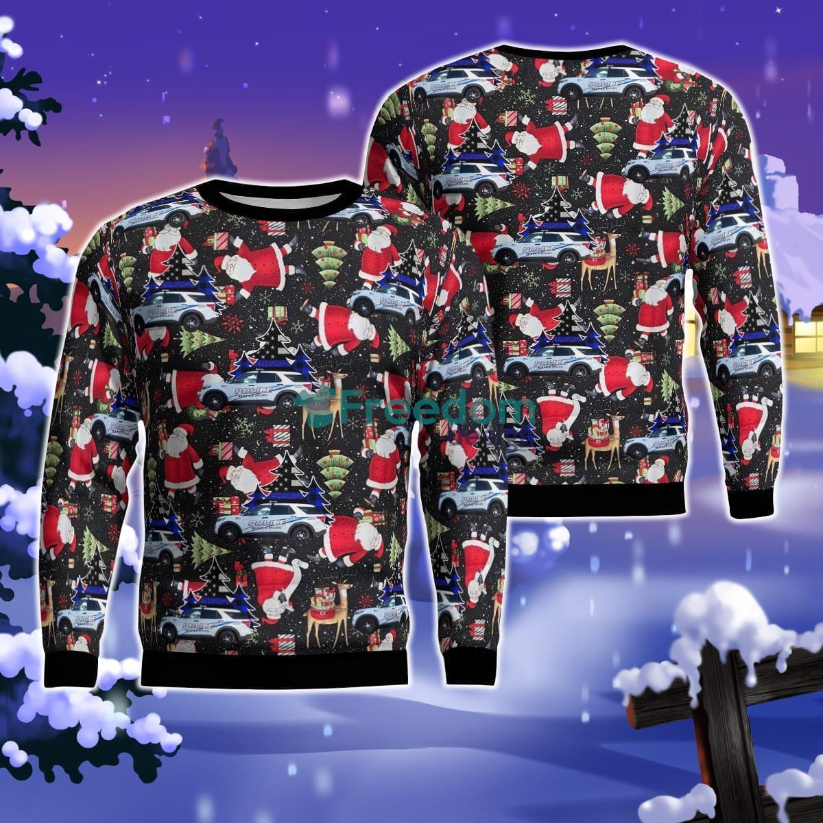 Maple Park Police Department Unit 103, Maple Park, Illinois Christmas AOP Ugly Sweater For Men Women Product Photo 1