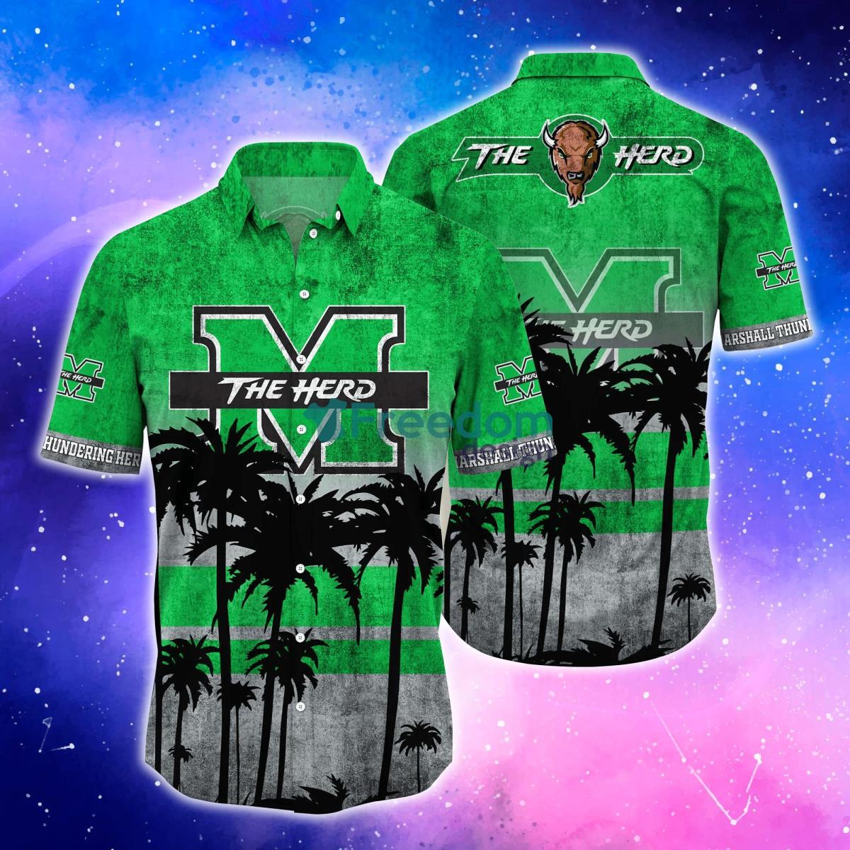 Marshall Thundering Herd Trending Hawaiian Shirt And Shorts For Fans Product Photo 1