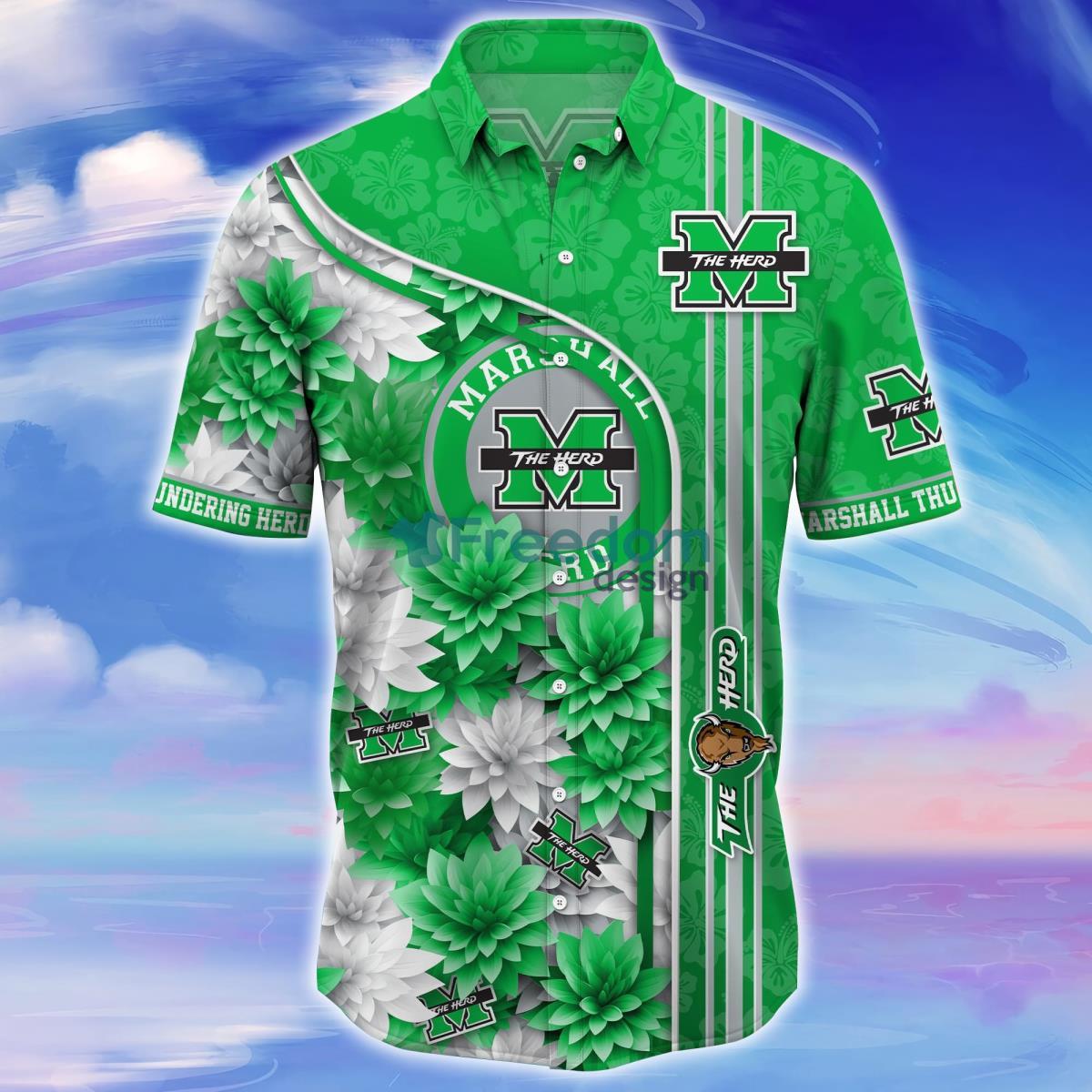 Marshall Thundering Herd Trending Hawaiian Shirt For Fans Product Photo 2