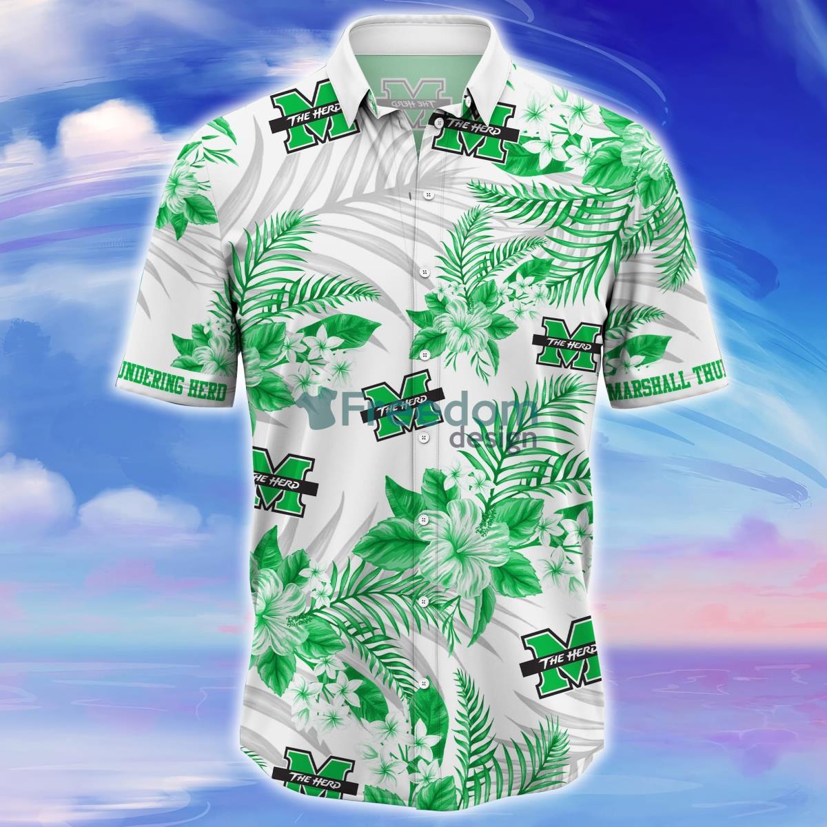 Marshall Thundering Herd Trending Hawaiian Shirt Gift For Real Fans Product Photo 2