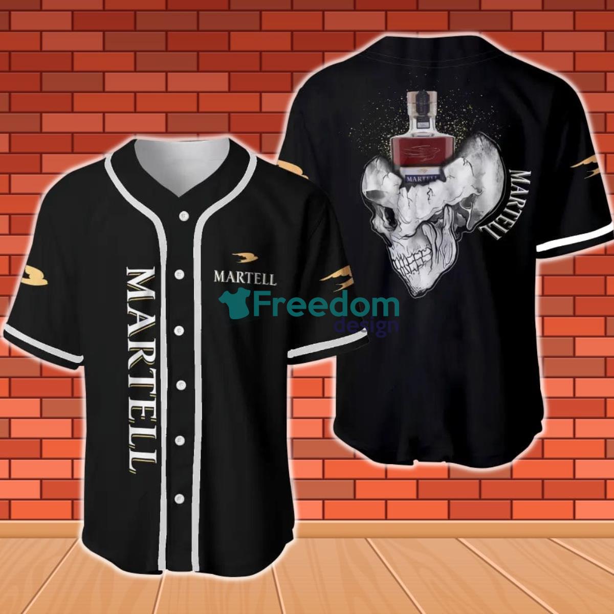 Martell Skull Halloween Baseball Jersey Product Photo 1