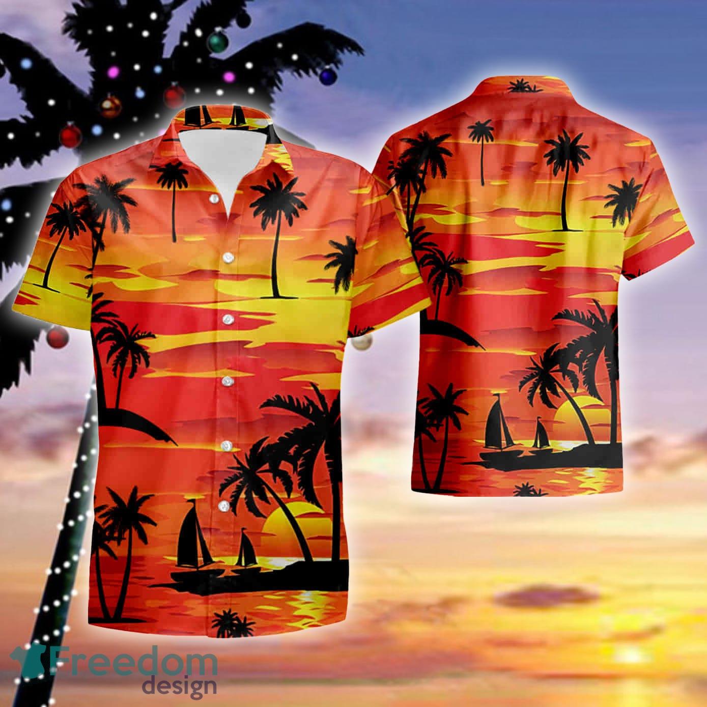 Chicago Bears Beautiful Beach Sunset Aloha Hawaiian Shirt And Beach Short