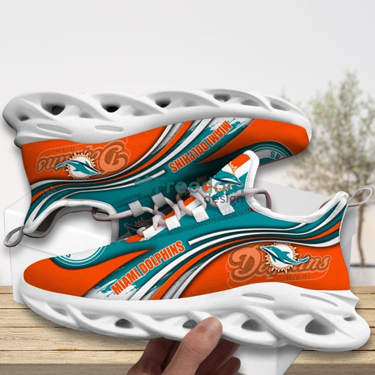 Miami Dolphin Team Max Soul Shoes Running Sneakers For Fans Product Photo 1