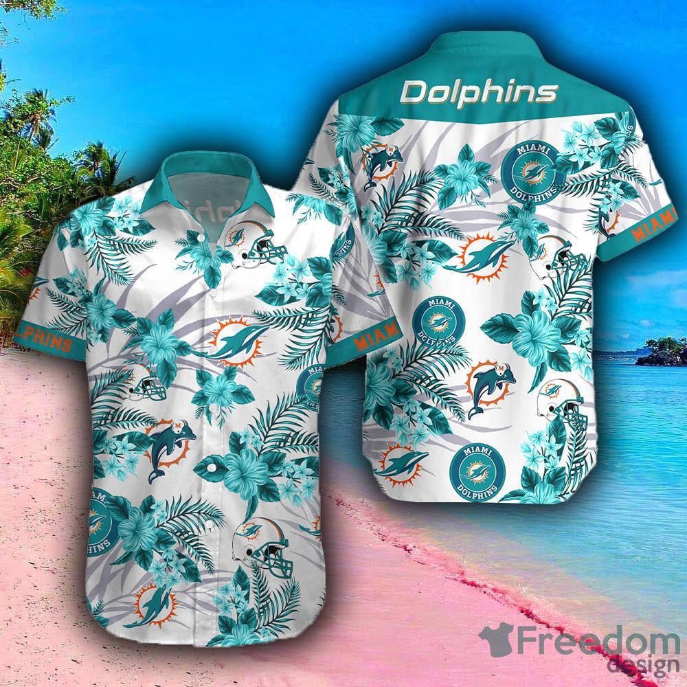 Miami Dolphins NFL Hawaiian shirt Custom Name Summer Gift - Freedomdesign