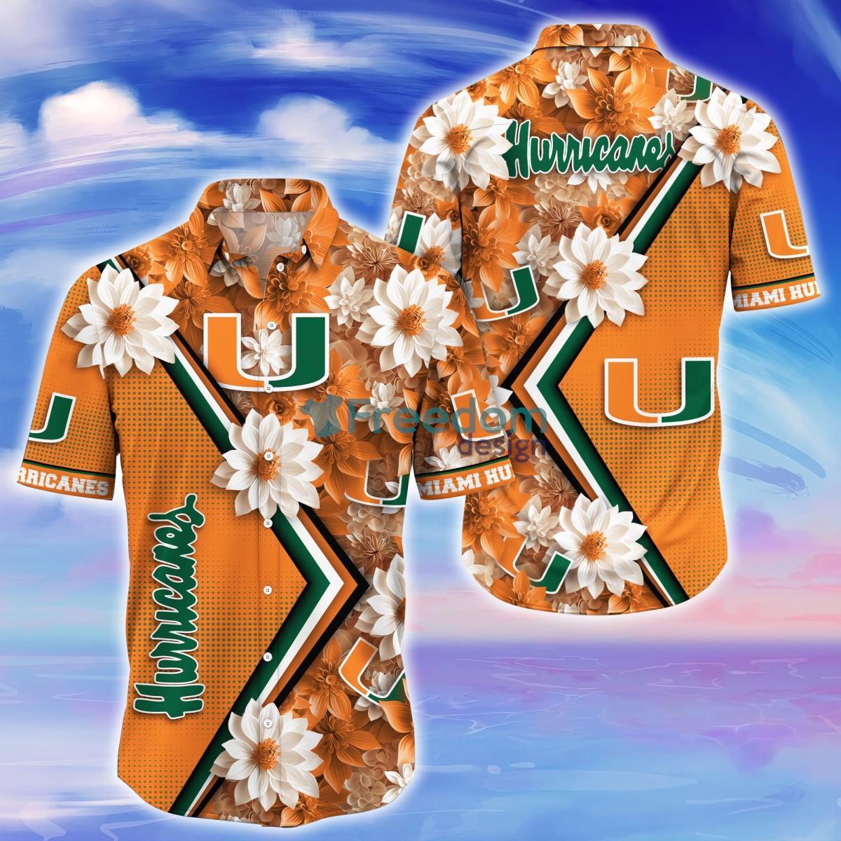 Miami Hurricanes Trending Hawaiian Shirt Gift For Fans Product Photo 1