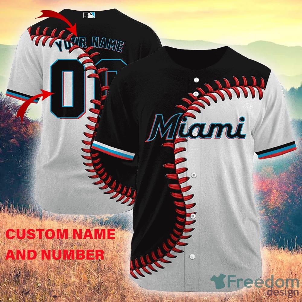 Miami Marlins Baseball Jersey 2023 Custom Name & Number