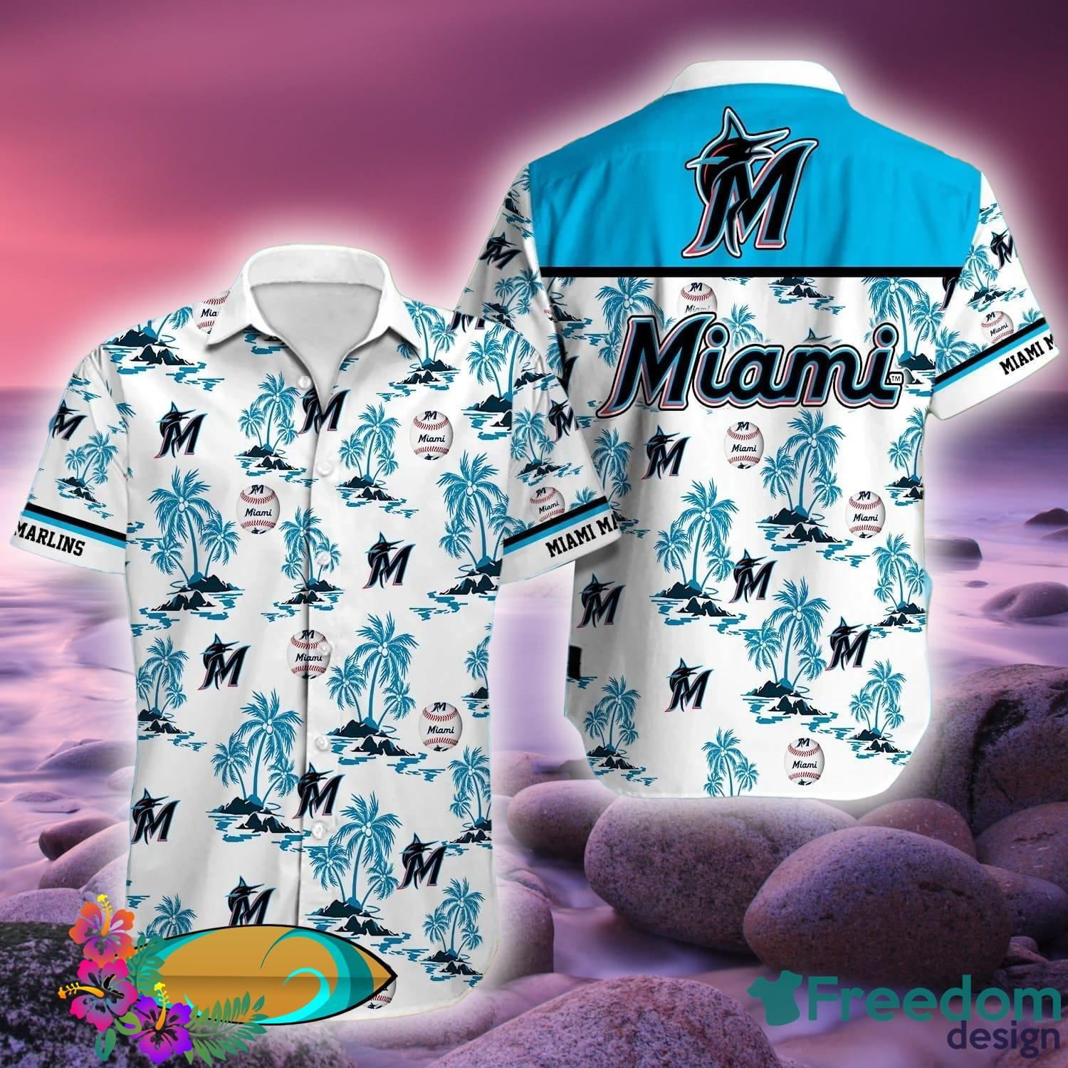 Miami Marlins MLB Custom Name Hawaiian Shirt For Men Women Special Gift For  Fan