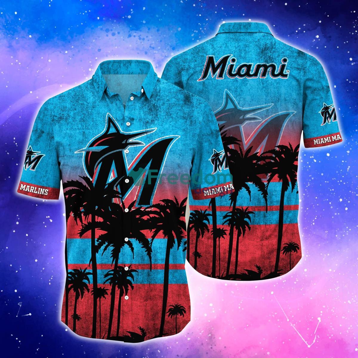 Miami Marlins New Trends Custom Name And Number Christmas Hawaiian Shirt -  Freedomdesign