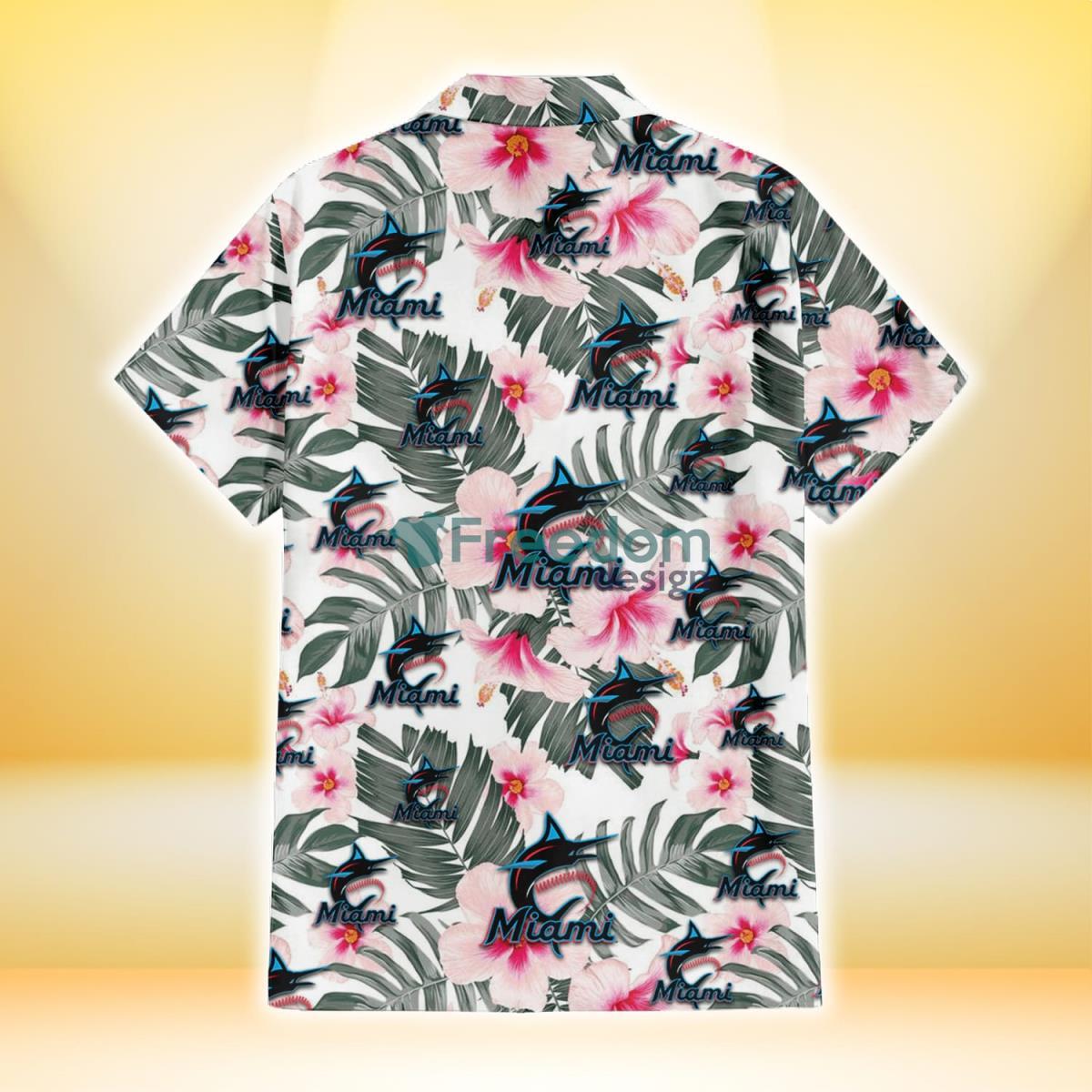 Miami Marlins New Trends Custom Name And Number Christmas Hawaiian Shirt -  Freedomdesign