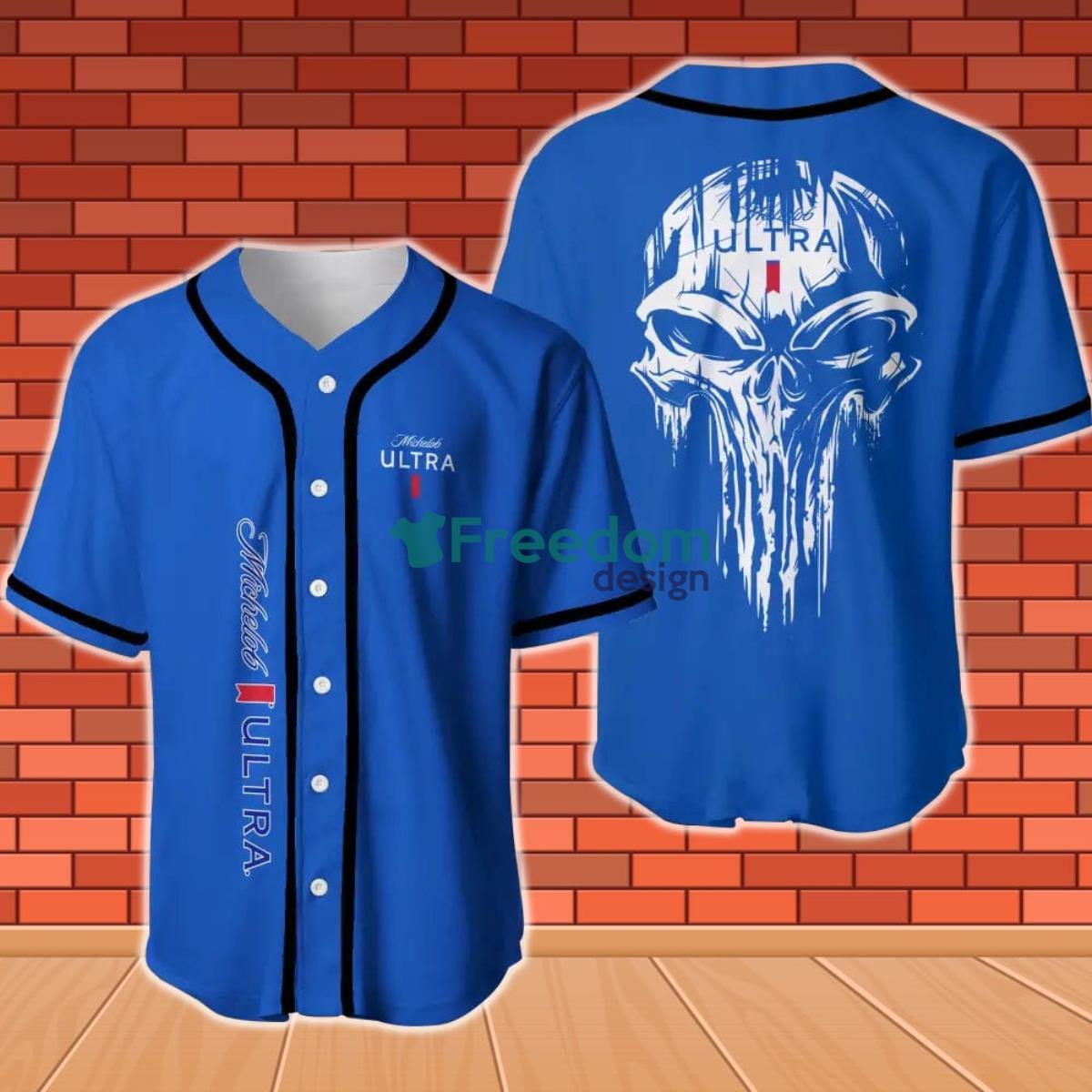 Michelob Ultra Skull Baseball Jersey Product Photo 1