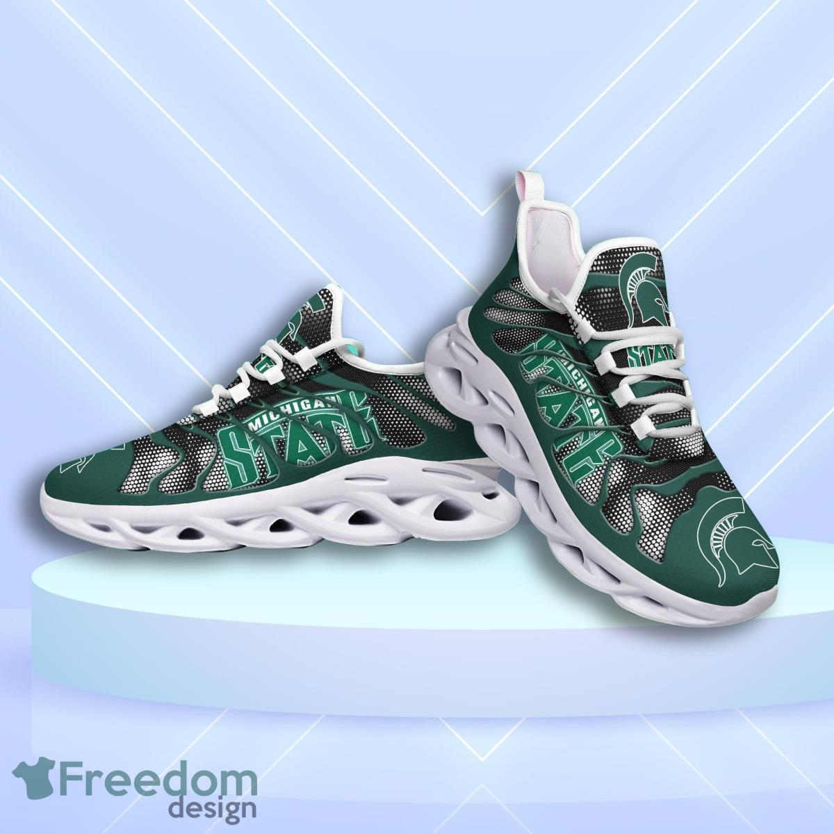 Michigan State Spartans Logo Hole Background 3D Max Soul Shoes Product Photo 1