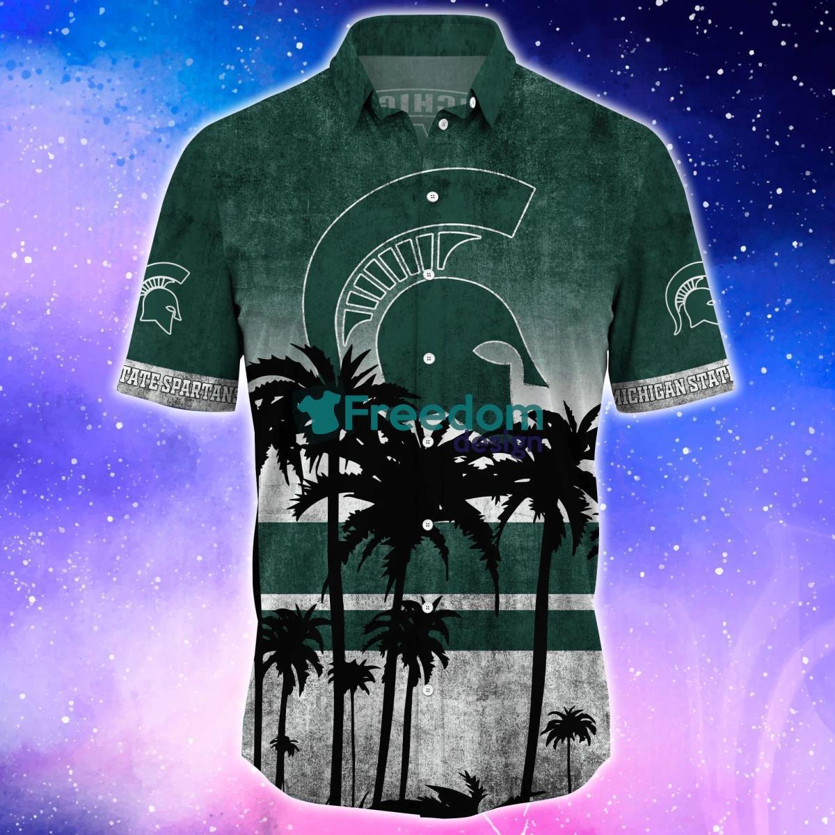 Michigan State Spartans Trending Hawaiian Shirt And Shorts For Fans Product Photo 2