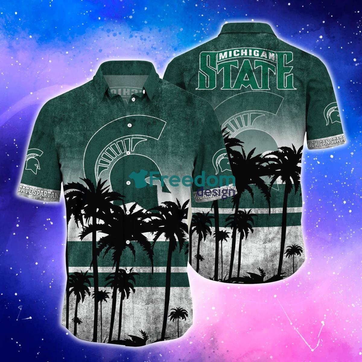 Michigan State Spartans Trending Hawaiian Shirt And Shorts For Fans Product Photo 1