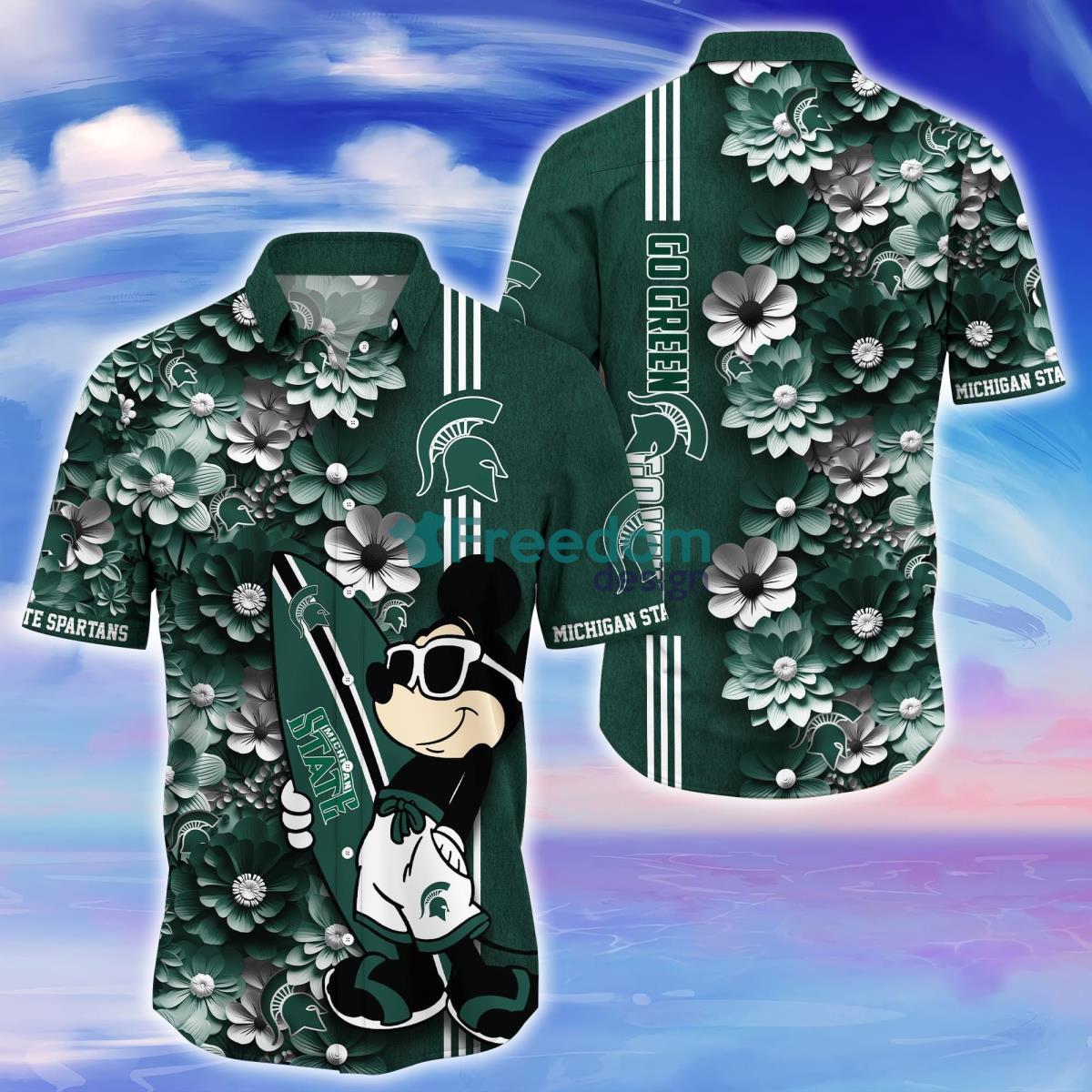 Michigan State Spartans Trending Hawaiian Shirt Best Gift For Fans Product Photo 1